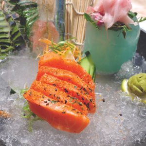 SASHIMI SPICY SALMON (5 units)